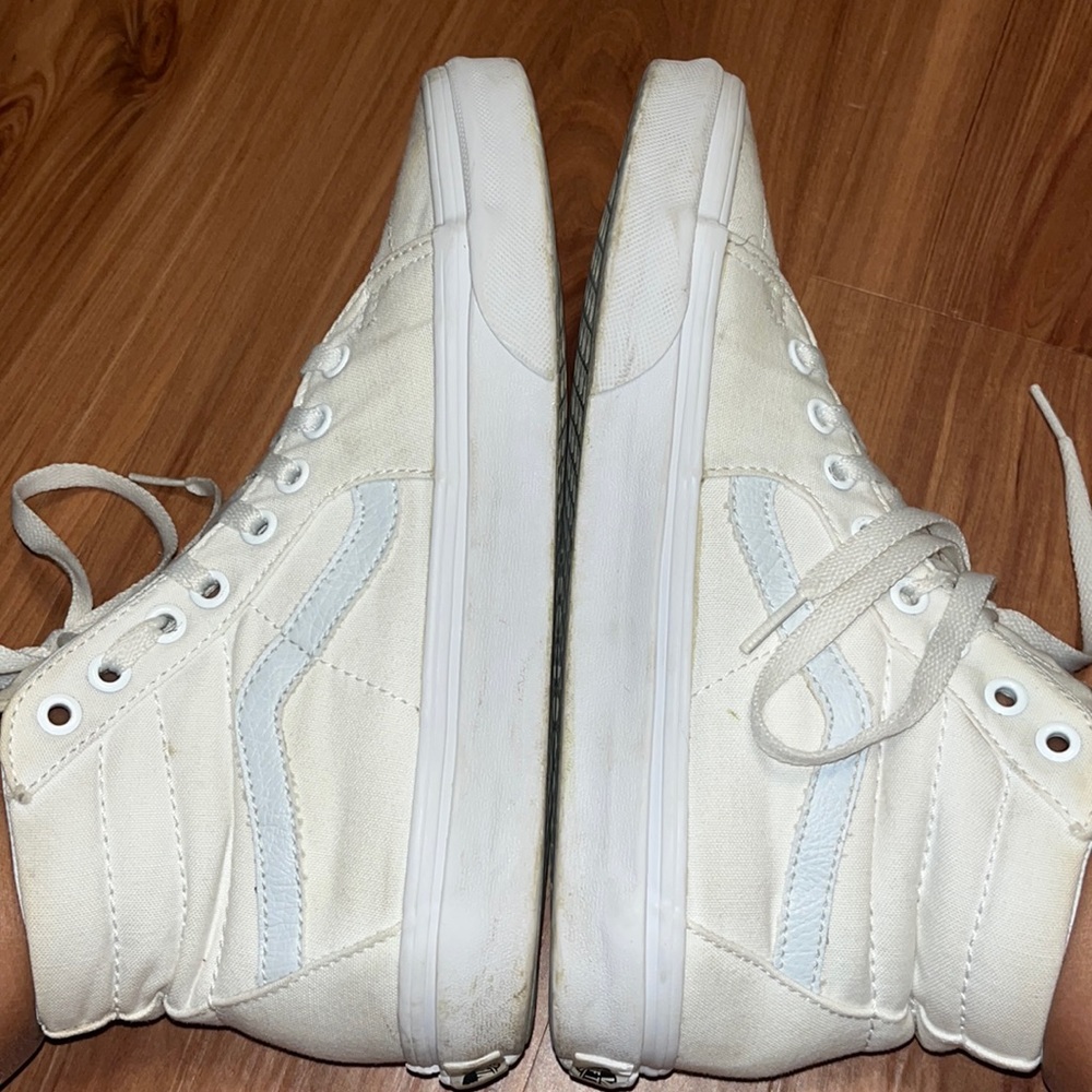 White high top Vans